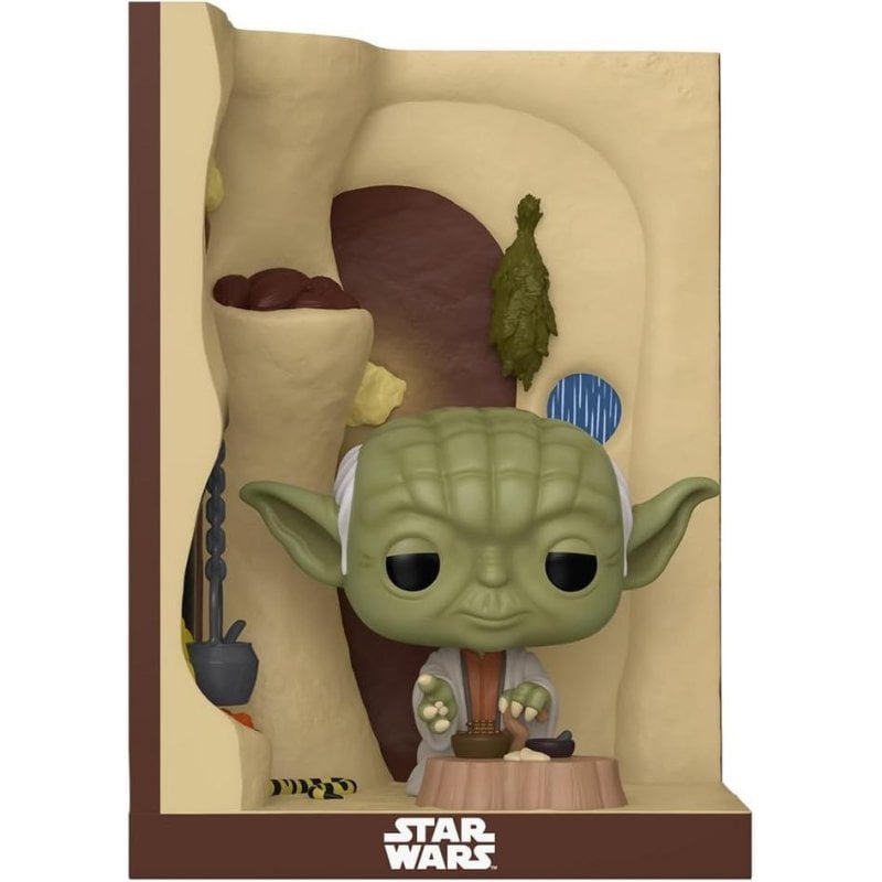 Star Wars Figurine POP! Book Nook Yoda dans sa Hutte 9 cm