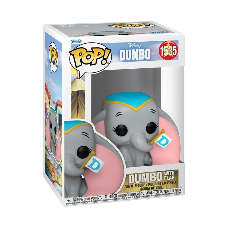 Figurine Pop! Dumbo Dumbo Avec Son Drapeau N° 1535 Funko - vue 3