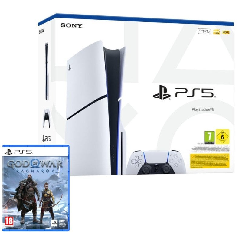 Sony PlayStation 5 Slim Chasis E + Gof of War Ragnarok
