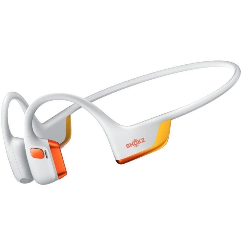 Auriculares Shokz OpenRun Pro 2 inalámbricos Bluetooth para deportes con IP55 naranja y blanco