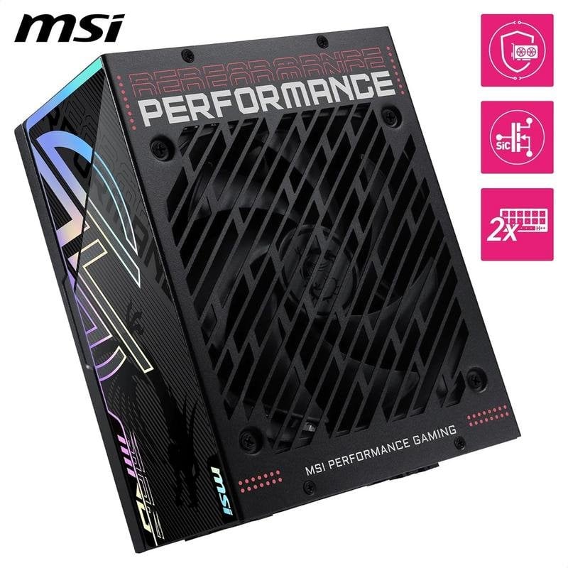 Fuente de Alimentación MSI MPG Ai1600TS Certificación 80+ modular