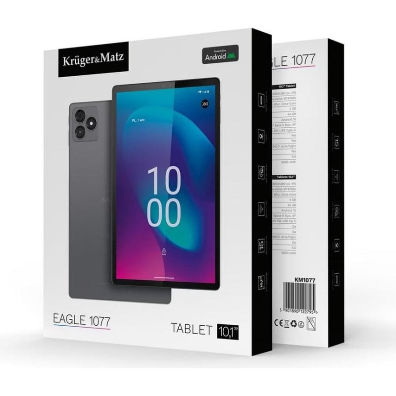 Tablet Krüger&Matz KM1077 WiFi 10,1" 4GB 64GB Gris