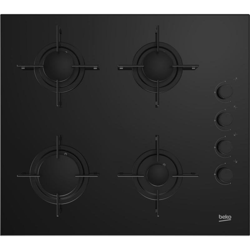 Table De Cuisson Gaz BEKO HILG64120S - 4 Foyers - Allumage Intégré - Verre - vue 4