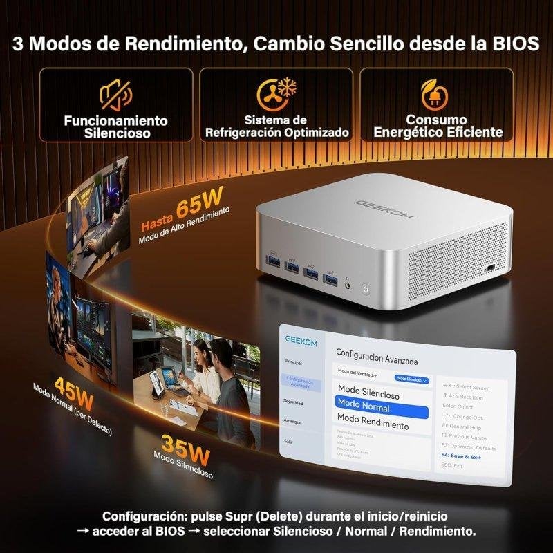 Mini PC GEEKOM A9 Max AMD Ryzen 9 HX 470 32GB 1TB SSD Radeon 890M