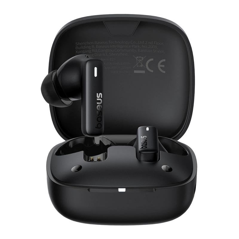 Auriculares Baseus Bowie E19 inalámbricos Bluetooth 5.3 Waterproof IPX5 Negro para Llamadas y Música