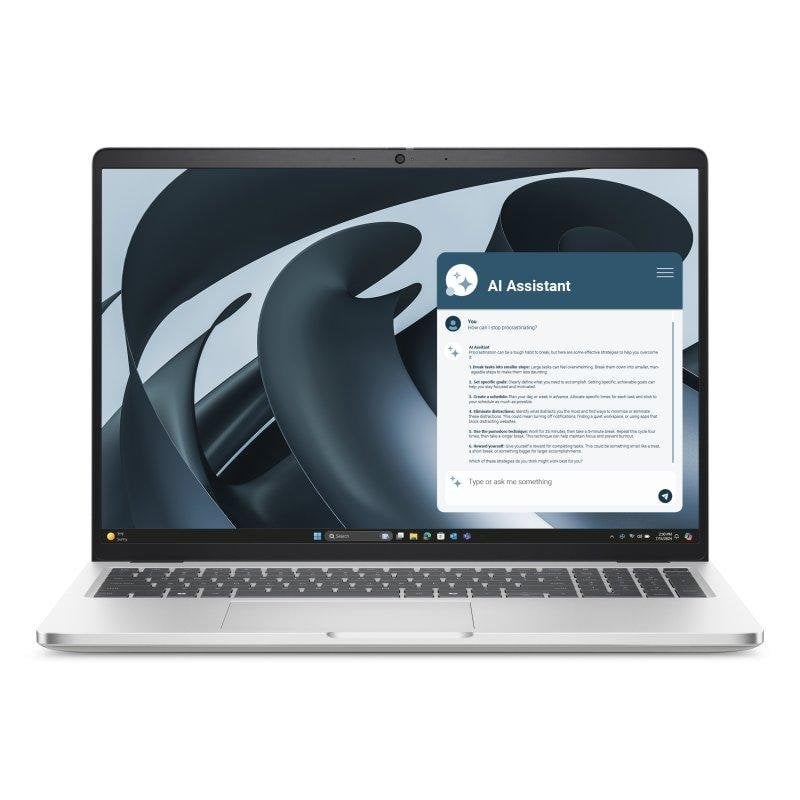 Dell Pro 16 Plus PB16255 Laptop 16" AMD Ryzen 5 PRO 16GB Radeon 760M 512GB SSD Windows 11 Pro Premium-Aluminiumgehäuse