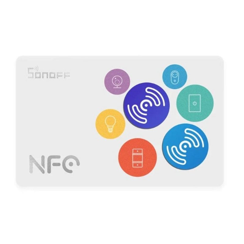 Zutrittskontrolle Sonoff NFC-Tag Karte und Sticker 2 Benutzer Multicolor