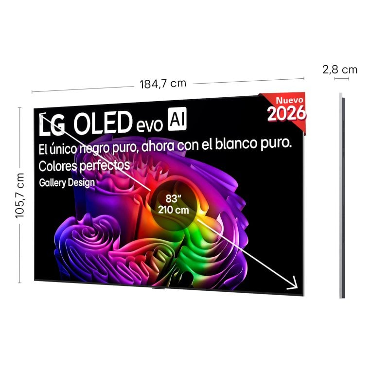 LG OLED G6 Argent - vue 3