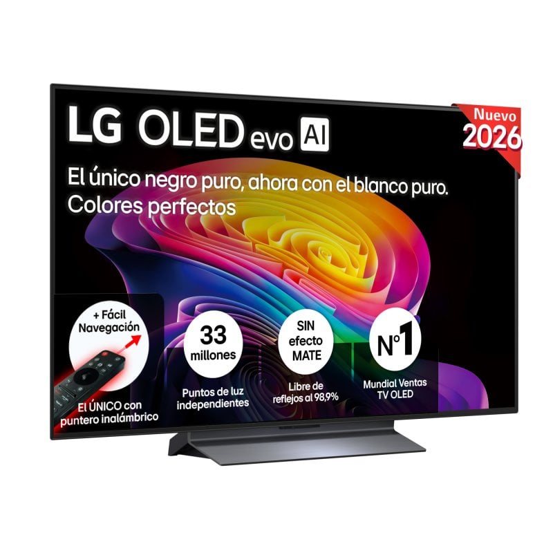 TV LG OLED evo AI OLED48C64LA 48" 4K UltraHD 120Hz Smart TV WebOS HDR10 Dolby Vision Atmos