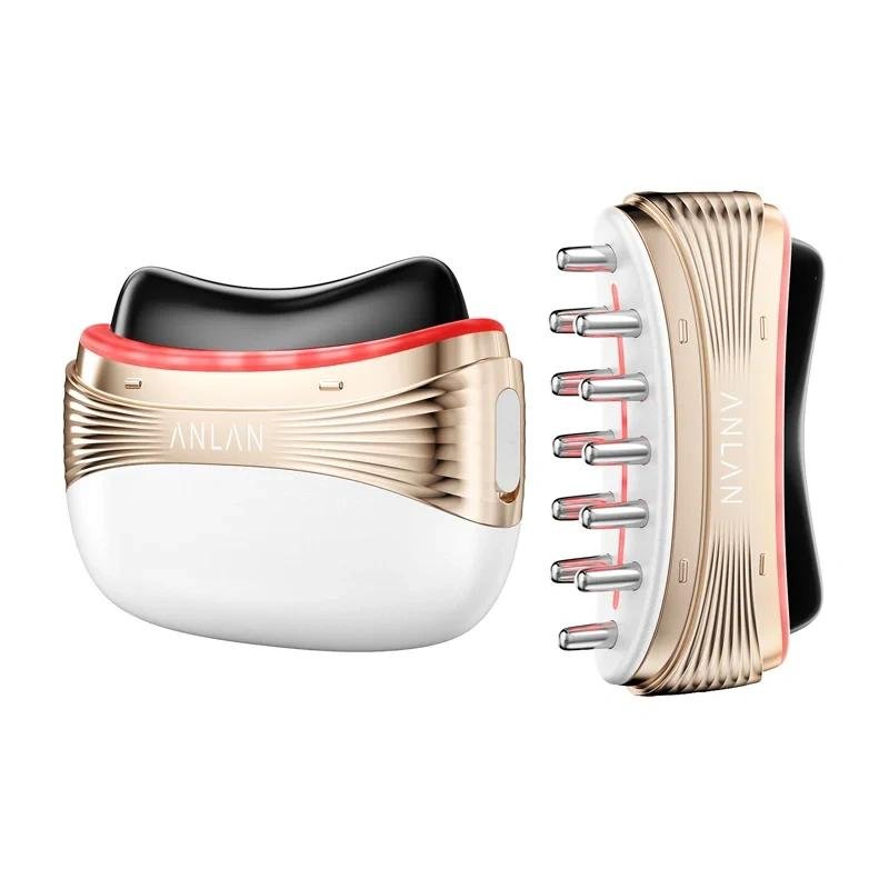 Massager 2 en 1 ANLAN pour Visage et Tête avec et Thérapie Magnétique