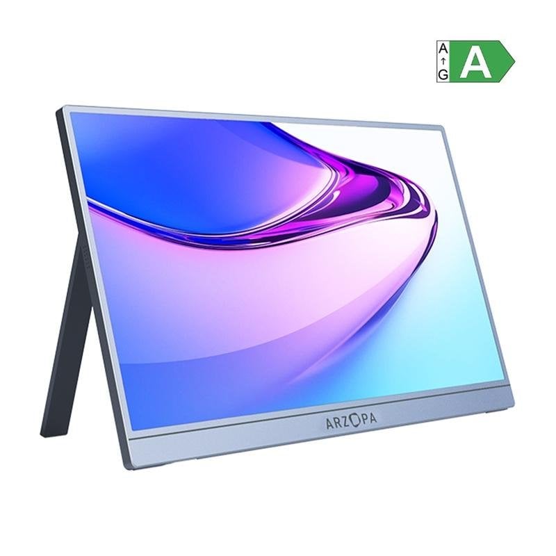 Monitor ARZOPA A1S 14" FullHD 60Hz IPS HDR10 Altifalantes USB-C