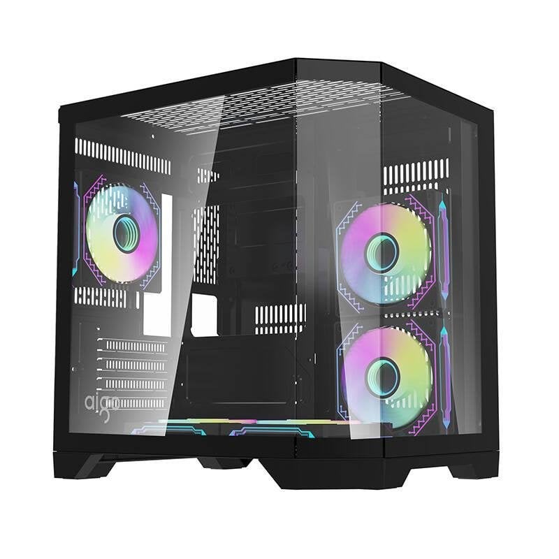 Boîtier dordinateur DARKFLASH FT350 Mini Tour 4 emplacements dextension 5 ventilateurs aRGB