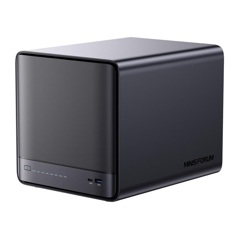 Mini PC Minis Forum NAS N5 Pro AMD Ryzen AI 9 HX Pro 370/32GB/128GB SSD/Radeon 890M/MinisCloud OS