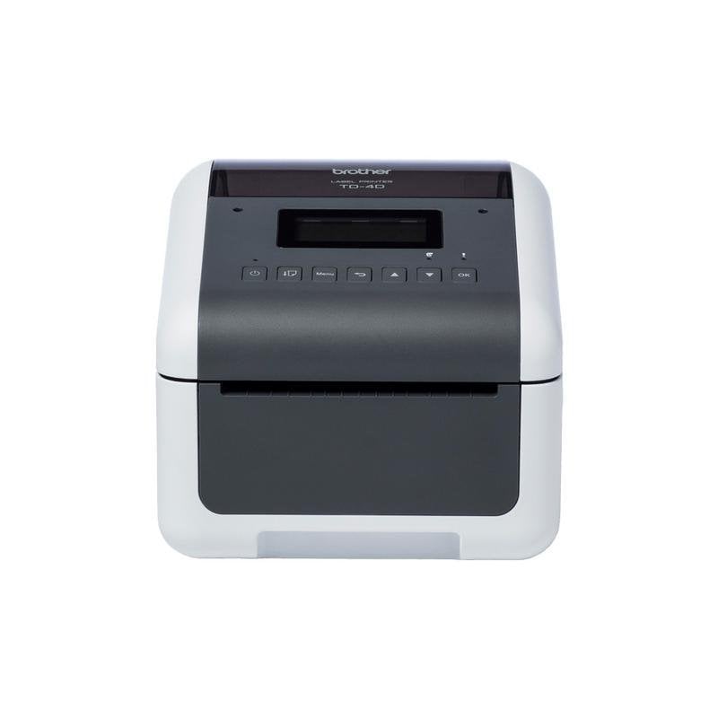 Impressora de etiquetas de secretária Wi-Fi Bluetooth Brother TD-4455DNWB versátil