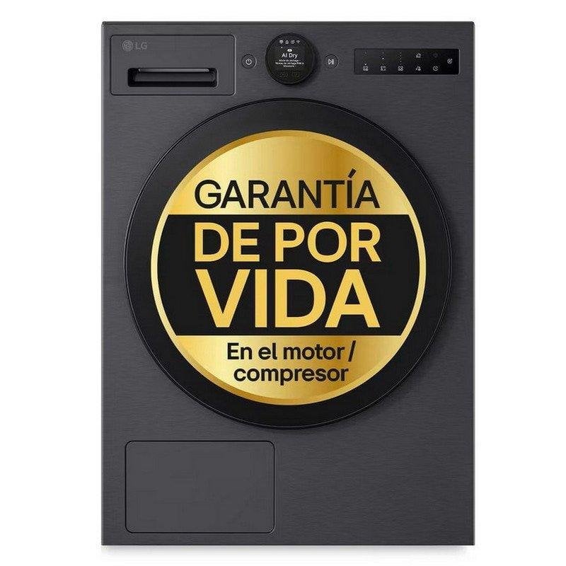 Secadora LG 9kg B RHX7009TBB con bomba de calor y WiFi ThinQ™