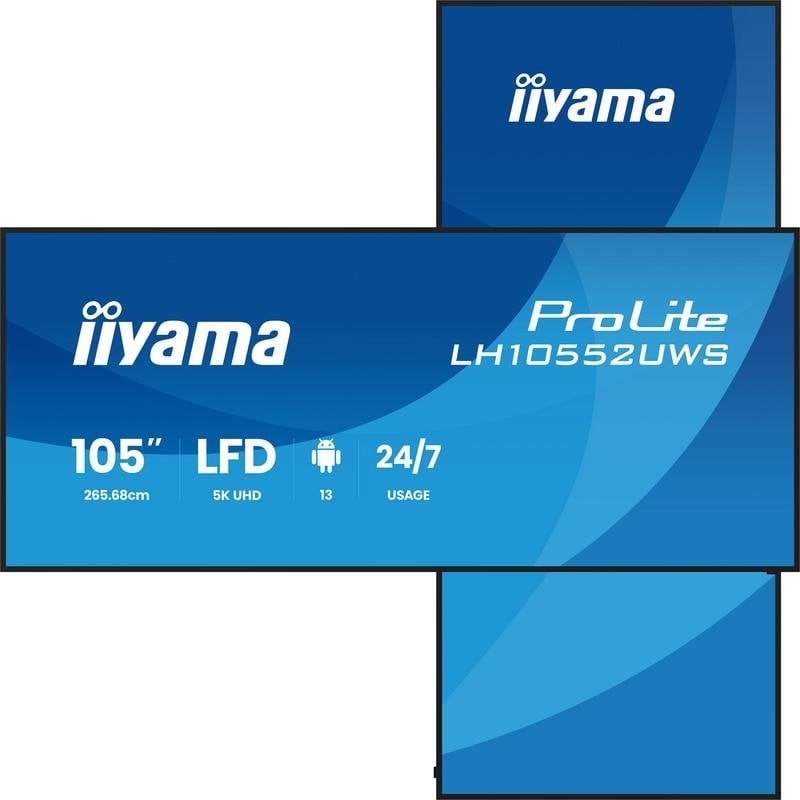 Monitor PC iiyama LH10552UWS-B1AG 105" UltraWide 5K 60Hz IPS XL WiFi Android