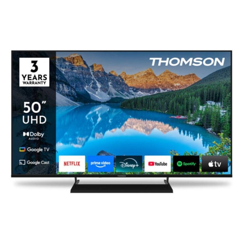 TV Thomson LED 50UG5X15 50" 4K UltraHD 60Hz Smart TV Google TV HDR10 Dolby Audio