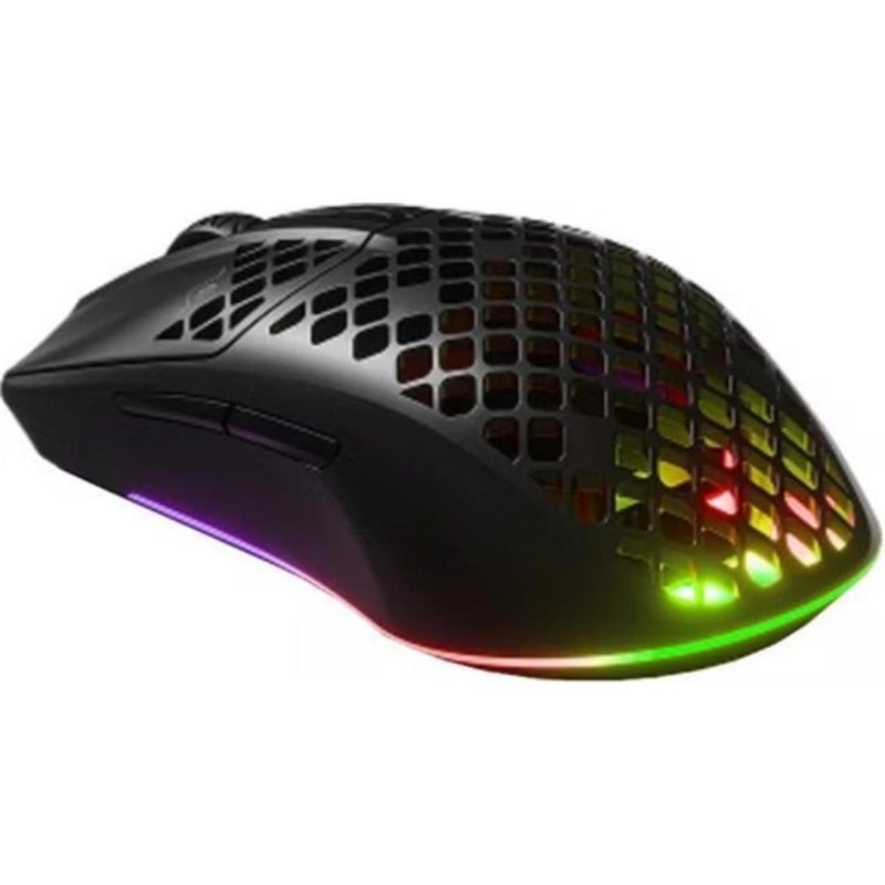 SteelSeries Aerox 3 Wireless Ratón Gaming Bluetooth RF 18000 DPI Negro Onyx RGB