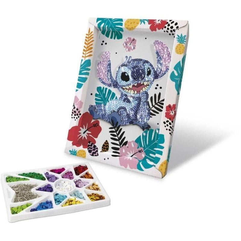 Kit Créatif LANSAY 20327 – Collection Sequins Stitch, Tableau Scintillant avec Épingles - vue 10