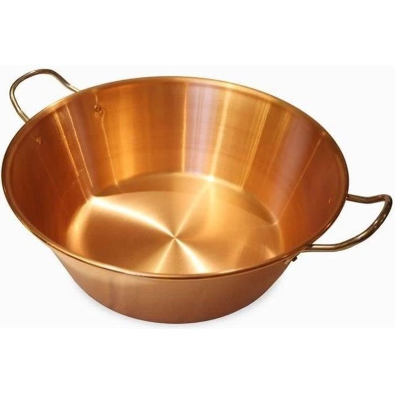 BAUMALU Bassine à confiture cuivre 38 cm 1210ème anses inox 9 litres environ - vue 2