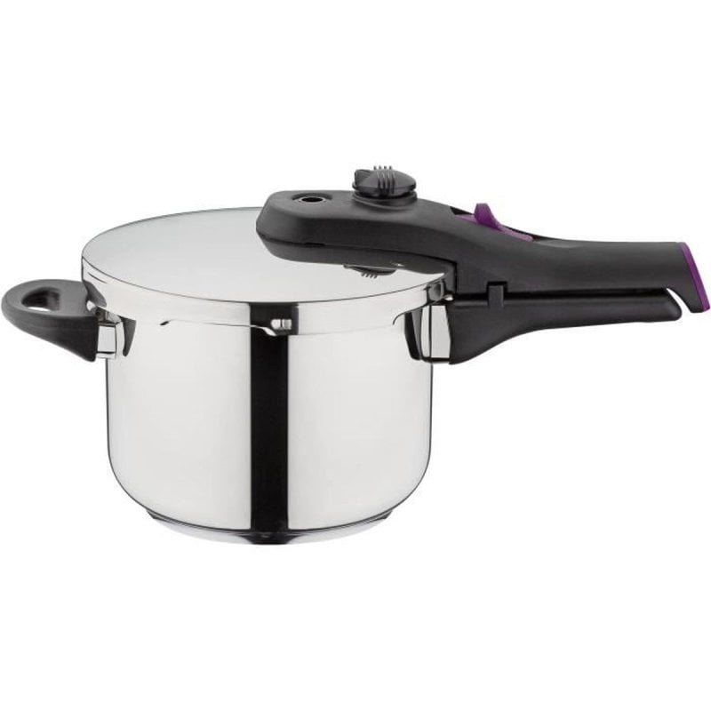 Olla A Presión Gsw Rapid 18 Cm 3,2 L En Acero Inoxidable 18/10, Base Thermoboden Para Inducción, 2 Niveles De Presión, Asas Aisladas Y Válvulas De Seguridad