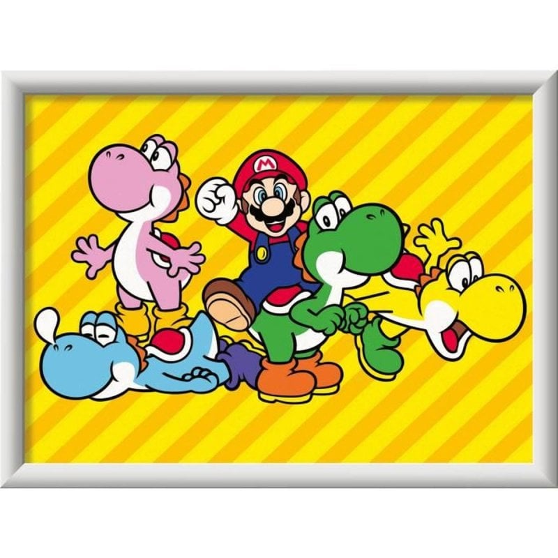 Coffret Peinture par Numéros Ravensburger CreArt Kids 18x24 cm Super Mario 25529 – Dès 7 Ans