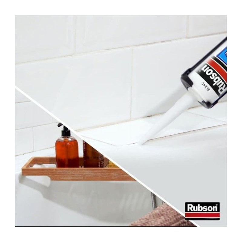 Mastic Sanitaires RUBSON 2690812 Salle de bain saine Stop Moisissures 280ml - vue 2