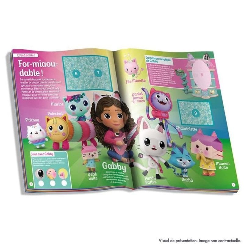 Album Panini Gabby's Dollhouse 192 Stickers 48 Spéciaux Turquoise Rose