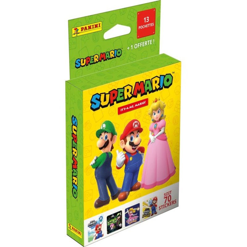 Blister Panini Super Mario 2 13 Packs + 1 Offert 70 Stickers Poster