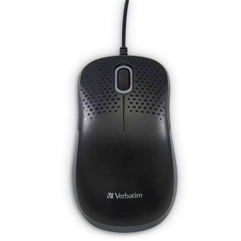 Ratón Verbatim 49024 mano derecha USB tipo A 1000 DPI Negro ergonómico