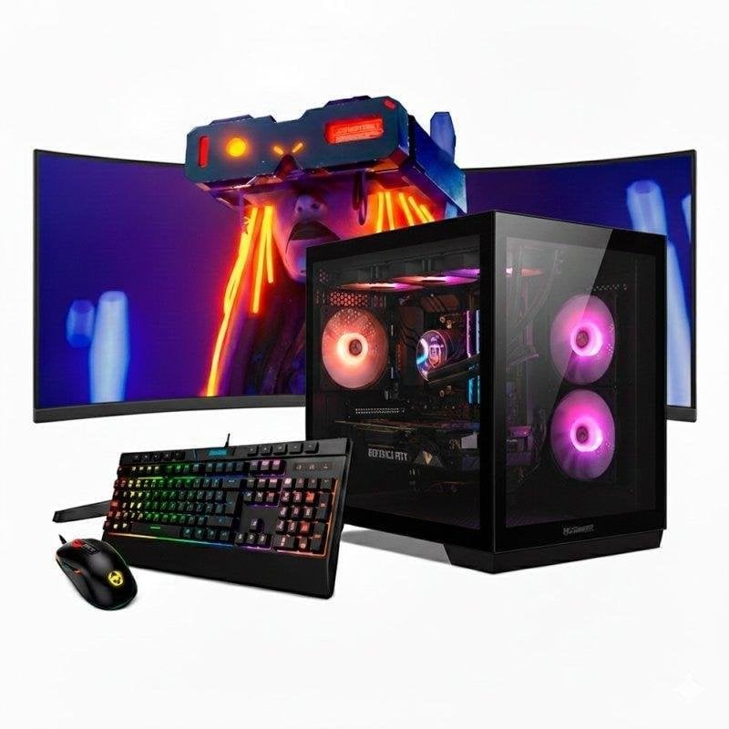Desktop NeoPC Ryzen 9 5950X 16GB 2TB NVME RX 9060 Windows 11 Pro Monitor 34"