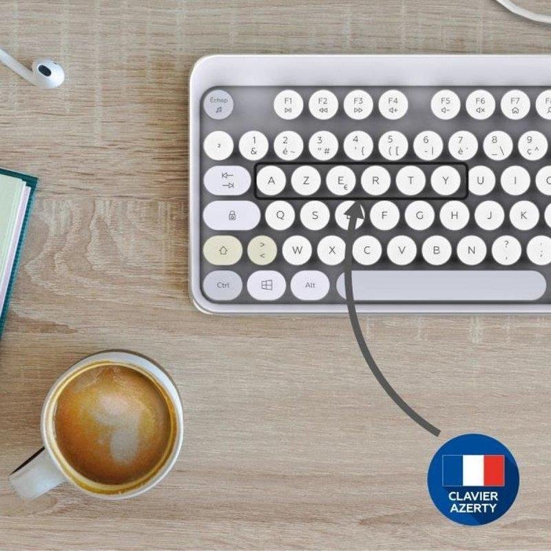Ensemble Clavier Souris Mobility Lab Pure Color Combo – Sans Fil, AZERTY, Ergonomique - vue 3