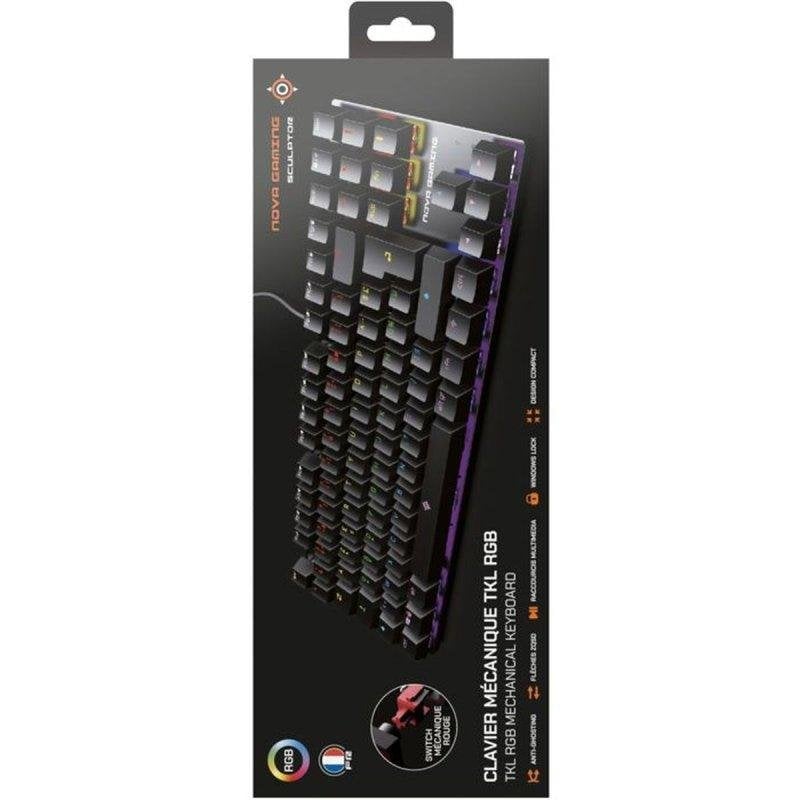 Nova Gaming Clavier Mécanique Sculptor TKL RGB - vue 1