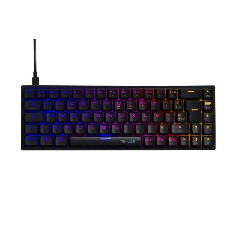 Clavier Mécanique THE G-LAB KEYZ CARBON-E/FR – Rétroéclairage Multicolore, Repose-Poignets Magnétique - vue 4