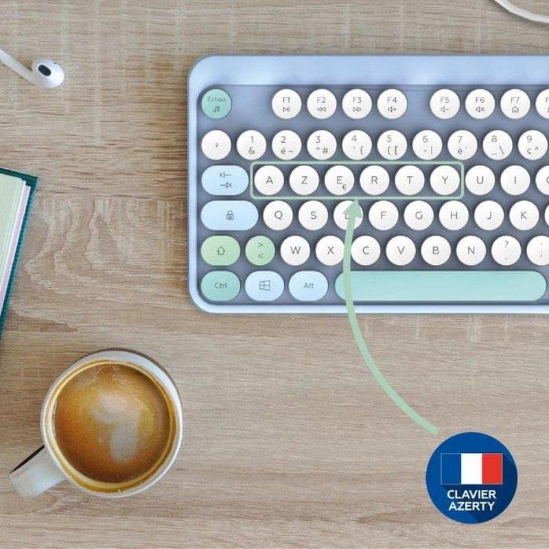 Ensemble Clavier Souris Mobility Lab Pure Color Combo – Sans Fil, AZERTY, Ergonomique - vue 4