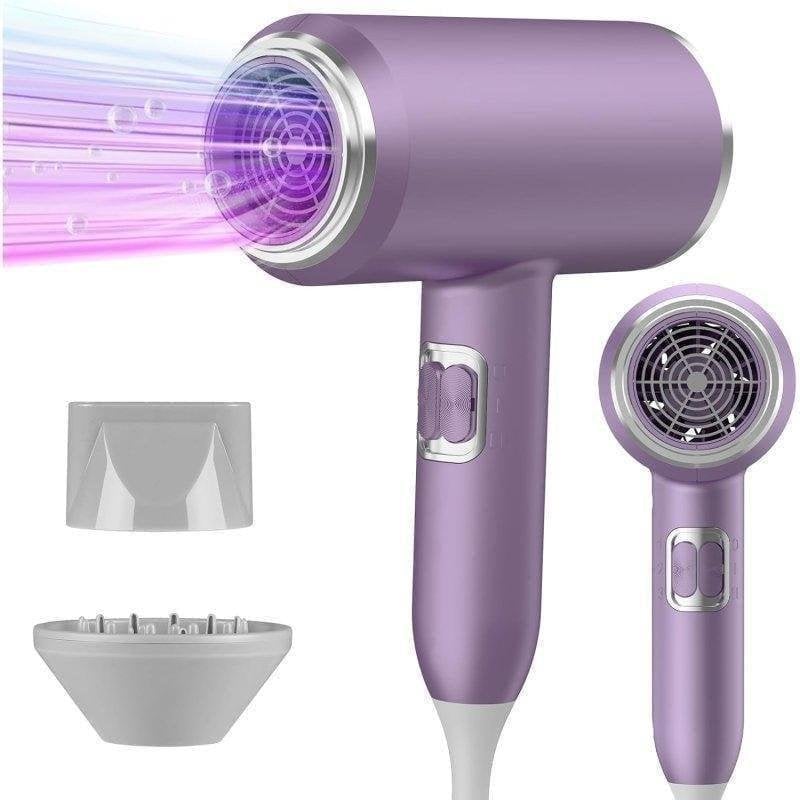 Secador de Pelo Profesional Dam Electronics 2400W 3 Temperaturas 2 Velocidades Morado