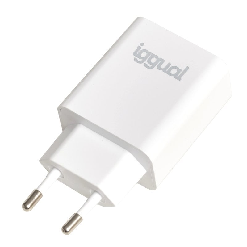 Carregador USB PD Tipo C 20W IGGUAL Interior Blanc