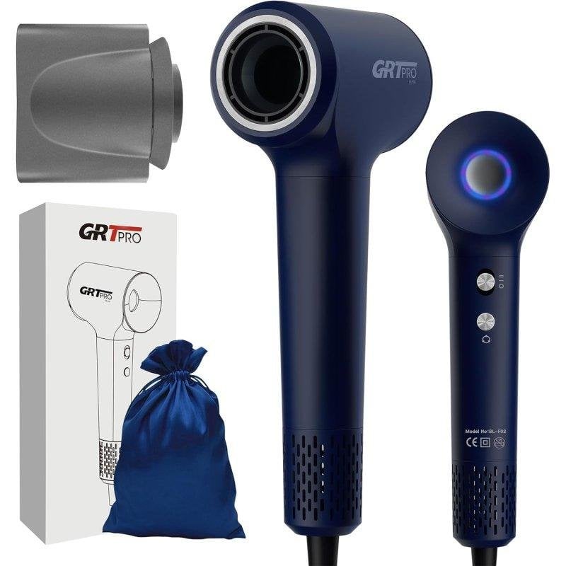 Sèche-cheveux Ionique Professionnel Dam Electronics Mini Air 2200W 4 Températures 2 Vitesses Bleu