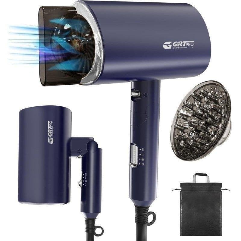 Secador de Pelo Plegable Dam Electronics 2200W 2 Temperaturas 2 Velocidades Azul
