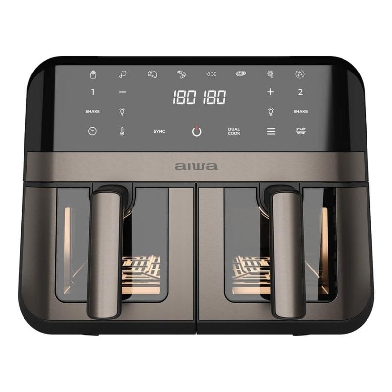 Airfryer Aiwa AFR-9000 Dubbele Mand 9L 2400W 8 Programma's