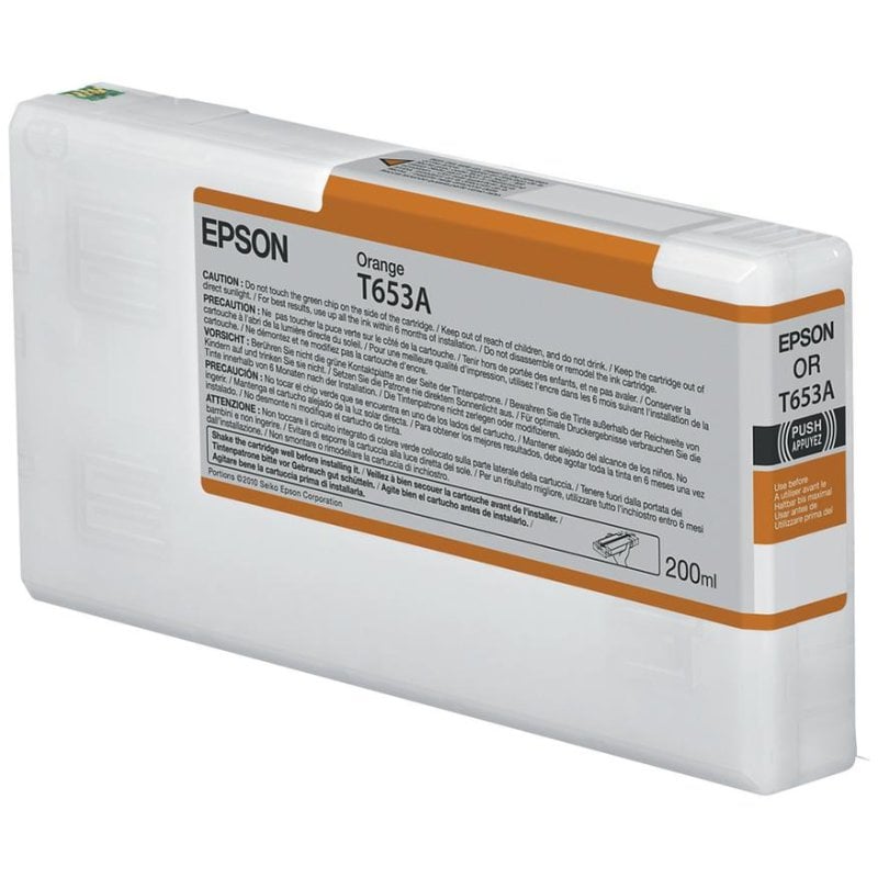 Cartouche T653A Jaune Orange 200 ml Original Epson