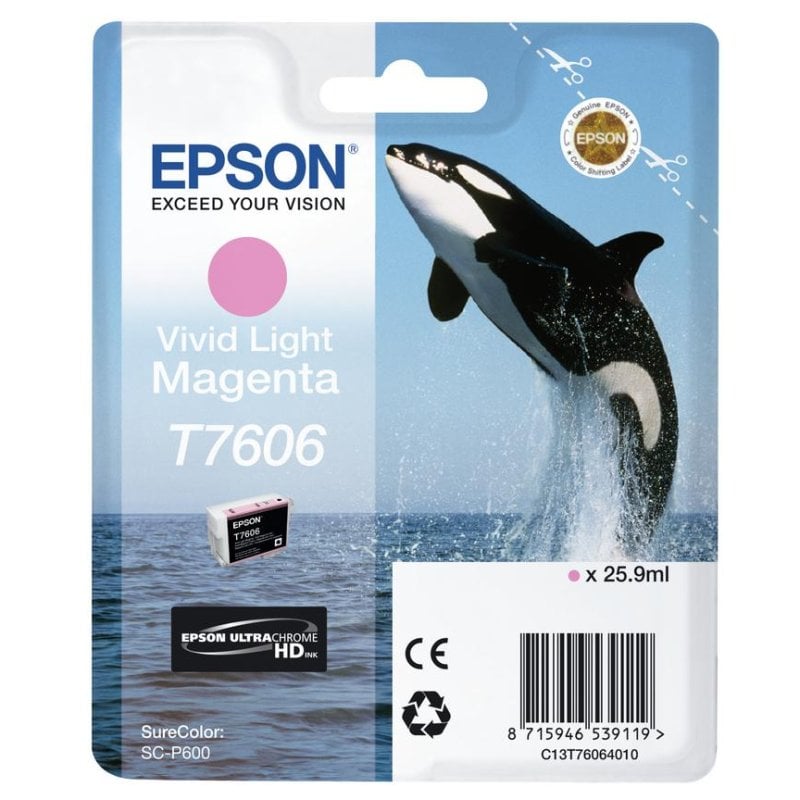 EPSON Cartouche d'encre T7606 Orque C13T76064010 - vue 3