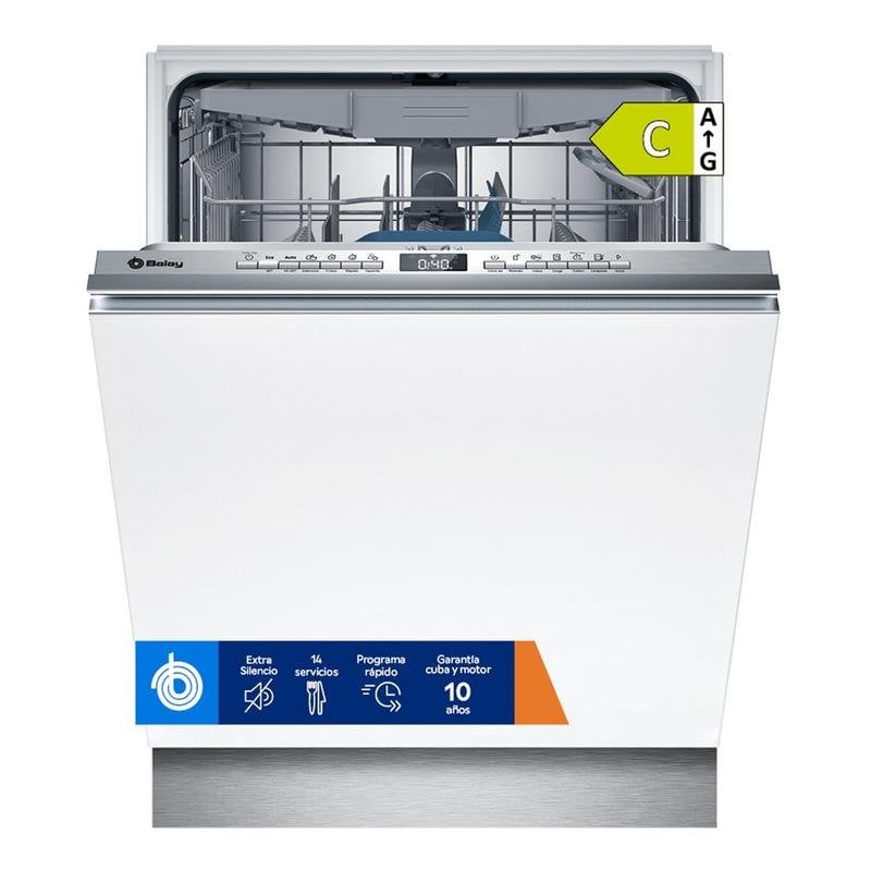 Máquina de Lavar Louça Balay 3 Tabuleiros 14 Serviços Eco 75 kWh Motor SilentPowerDrive