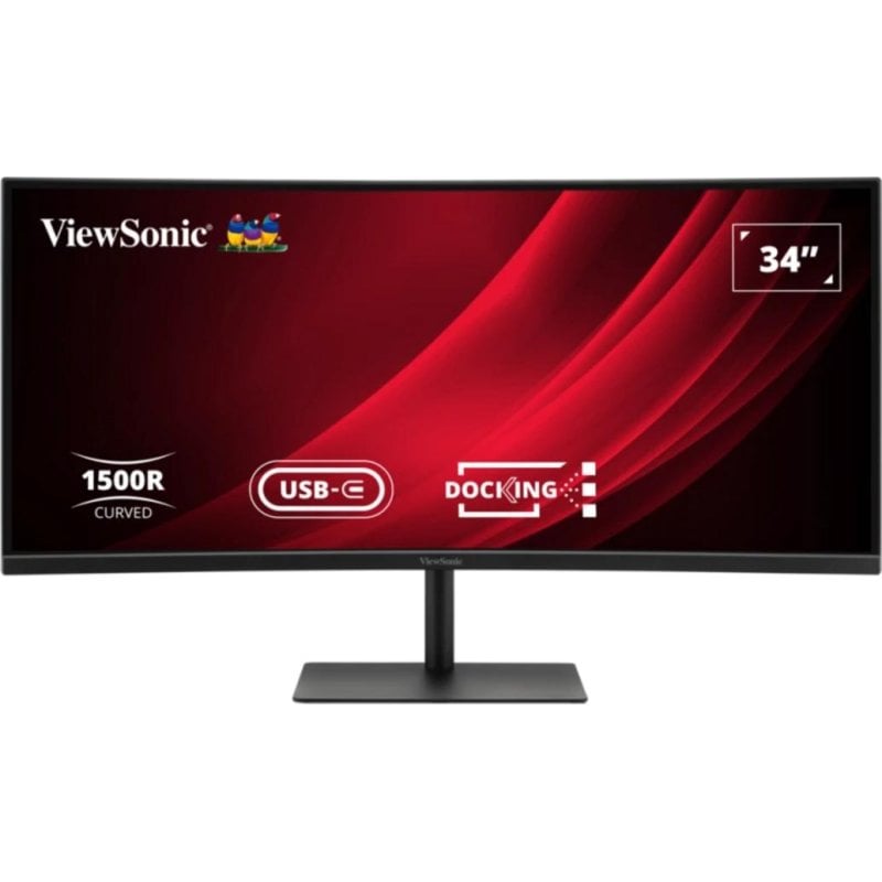 Écran PC Viewsonic VG3419C-2 34" UltraWide Quad HD 120Hz VA Courbé Hauteur Réglable