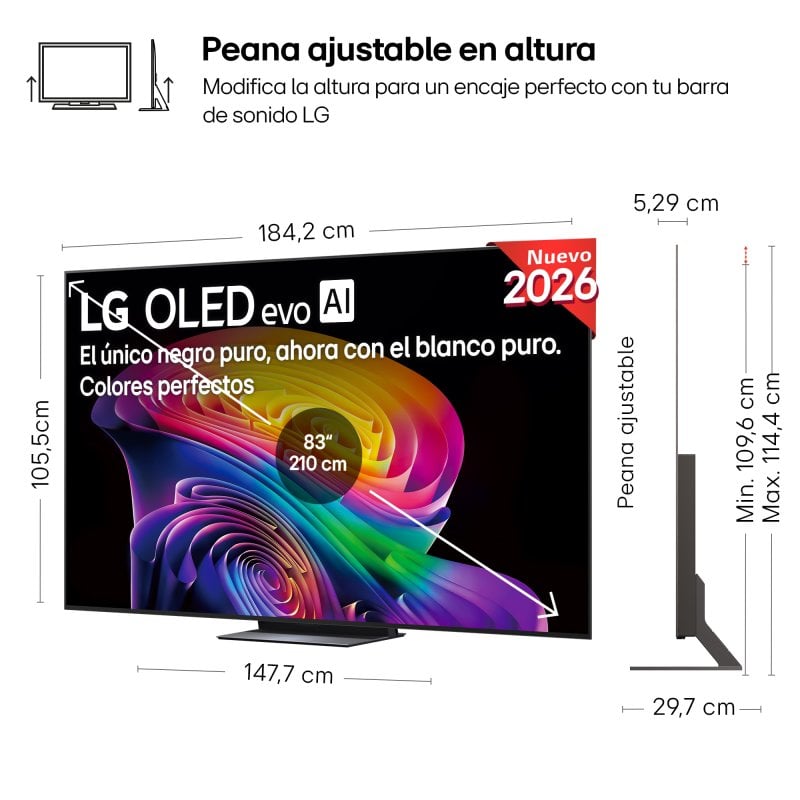 LG OLED83C64LA - vue 5