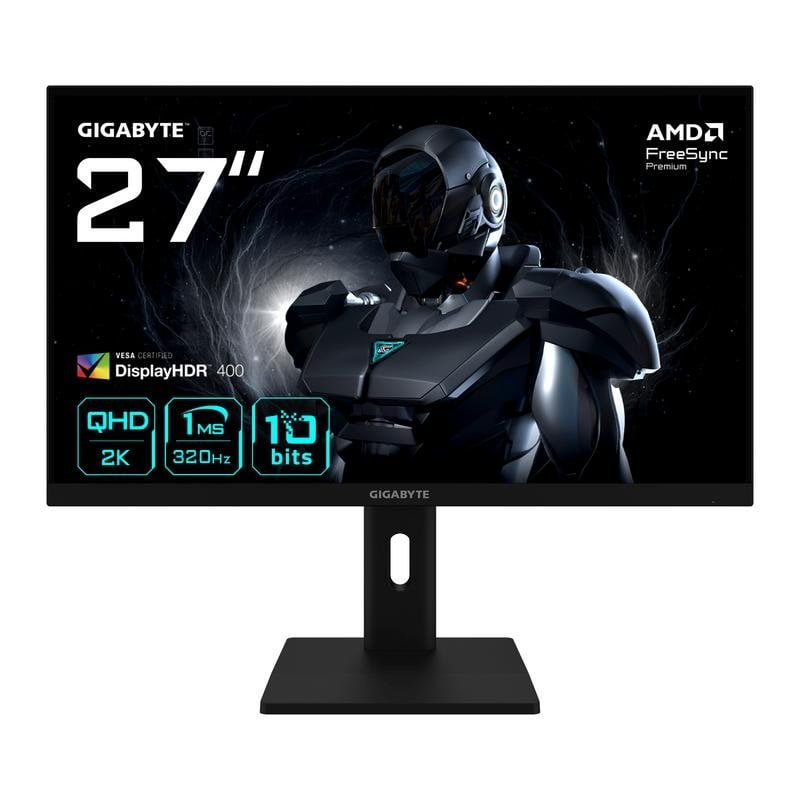 Monitor GIGABYTE G27Q3 27" Quad HD 320Hz IPS FreeSync Premium HDR400 Ajuste de altura