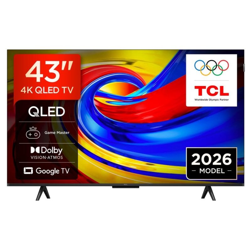 TV TCL QLED 43P7L 43" 4K UltraHD 60Hz Smart TV Google TV HDR10 Dolby Vision