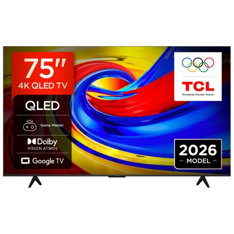 TV TCL QLED 75P7L 75" 4K Ultra HD 60Hz Smart TV Google TV HDR10 Dolby Vision