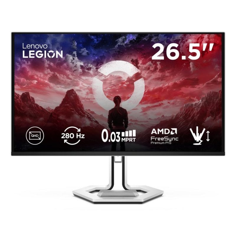 Monitor PC Lenovo Legion 68CFGACBIT 26,5" Quad HD 280Hz QD-OLED FreeSync Premium Pro Regolabile in altezza