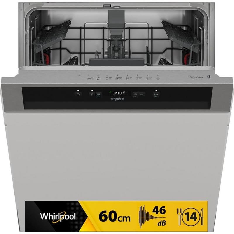 Lavastoviglie Whirlpool WB 6020 P X 14 Coperti E Semi Integrato Nero